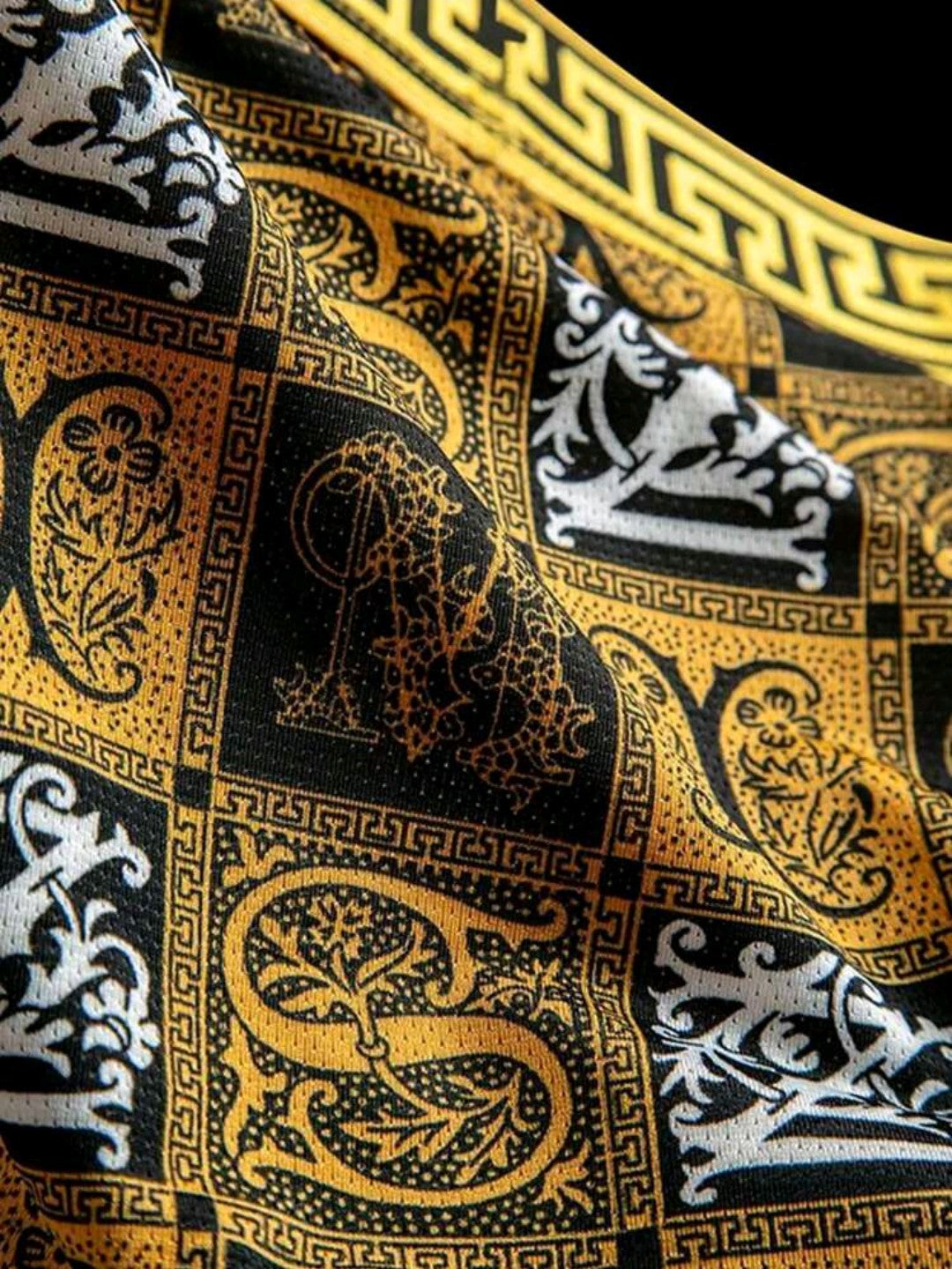 Golden Grid Boxer Set - Pack of 4