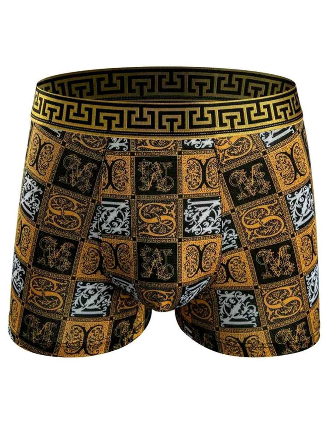 Golden Grid Boxer Set - Pack of 4