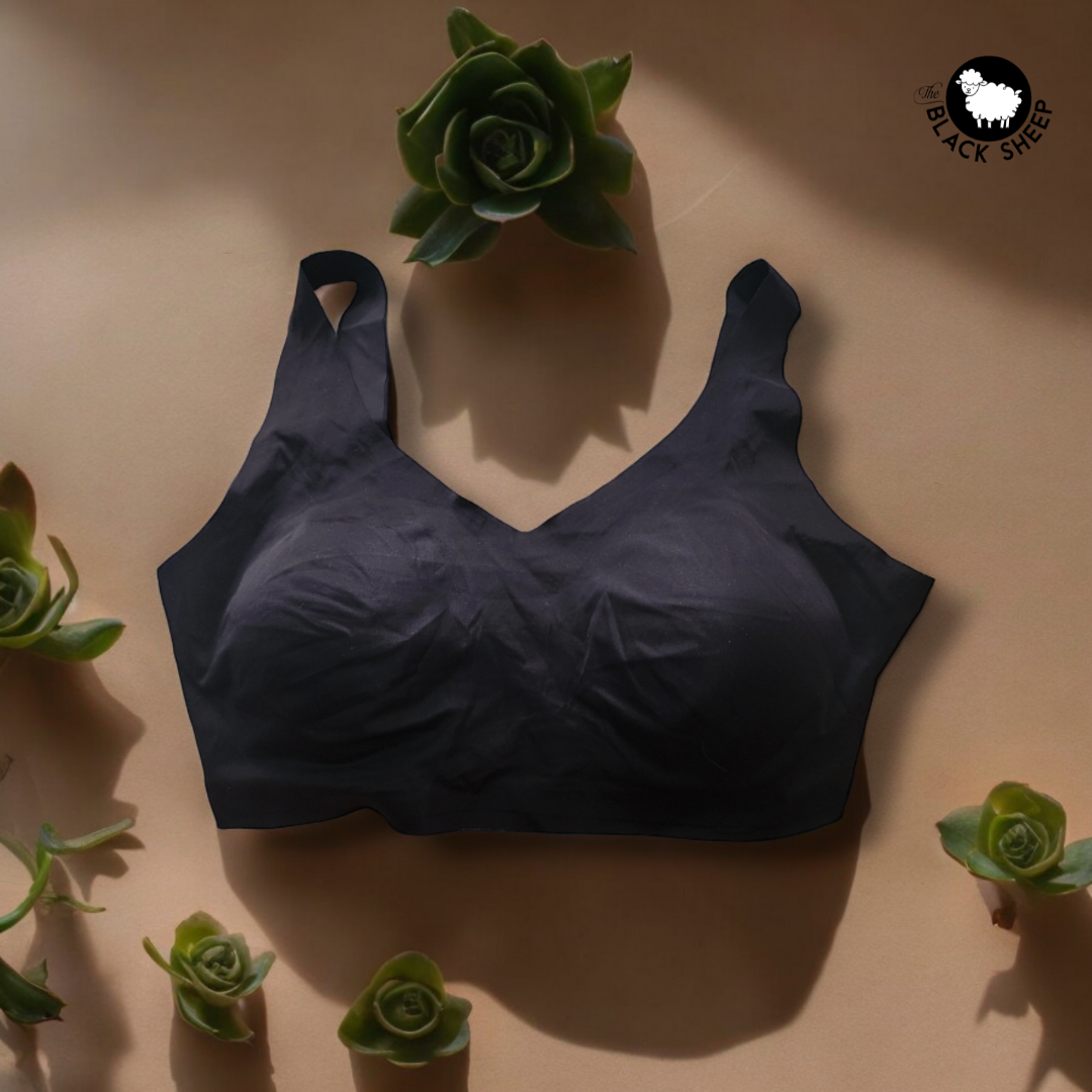 πββοΈ FitFlex Sports Bra - Midnight Black π€