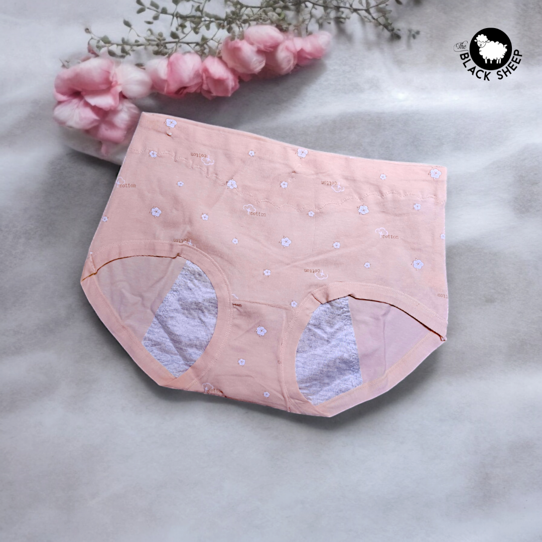 šø Cozy Blossom Period Panties (Peach) šø