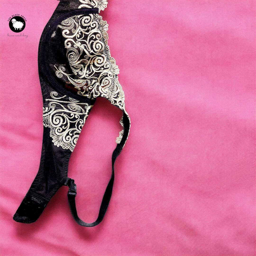 π₯ Soma Black Gold Sheer Mesh Bra π₯