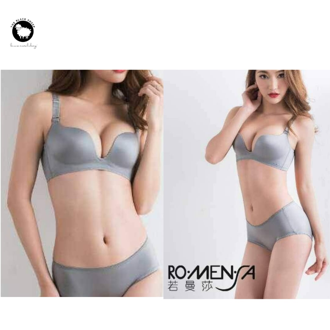 ⨠ROMENSA Wireless Plunge Bra Set â¨