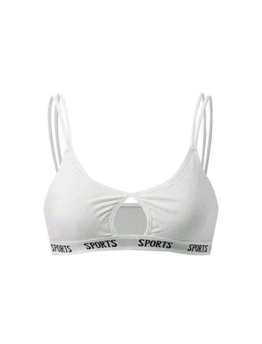 Flex & Flow Sports Bra (White)