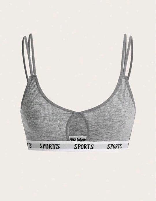 Flex & Flow Sports Bra (Grey)