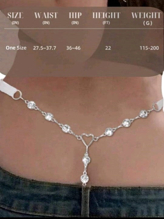 Glimmer Charm Thong - White