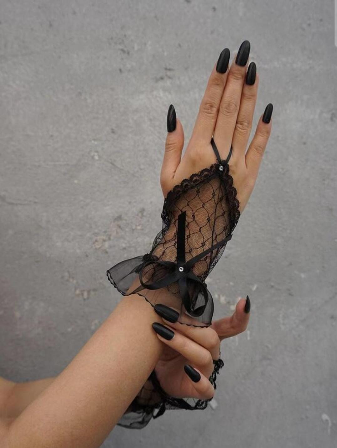 Gothic Grace Fingerless Gloves