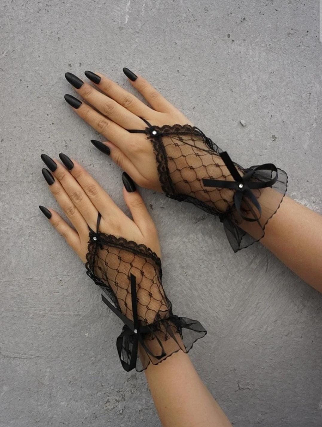 Gothic Grace Fingerless Gloves