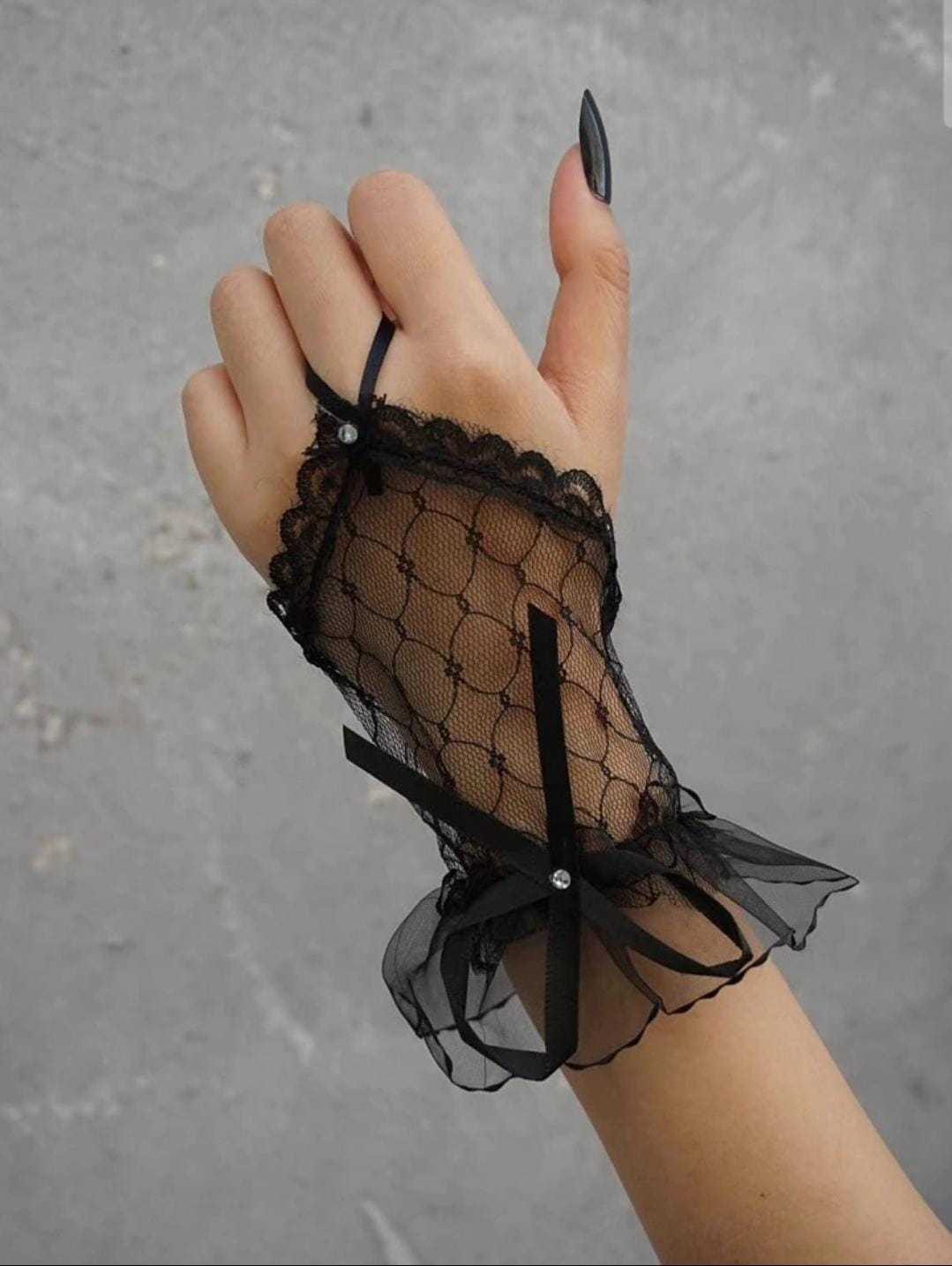 Gothic Grace Fingerless Gloves