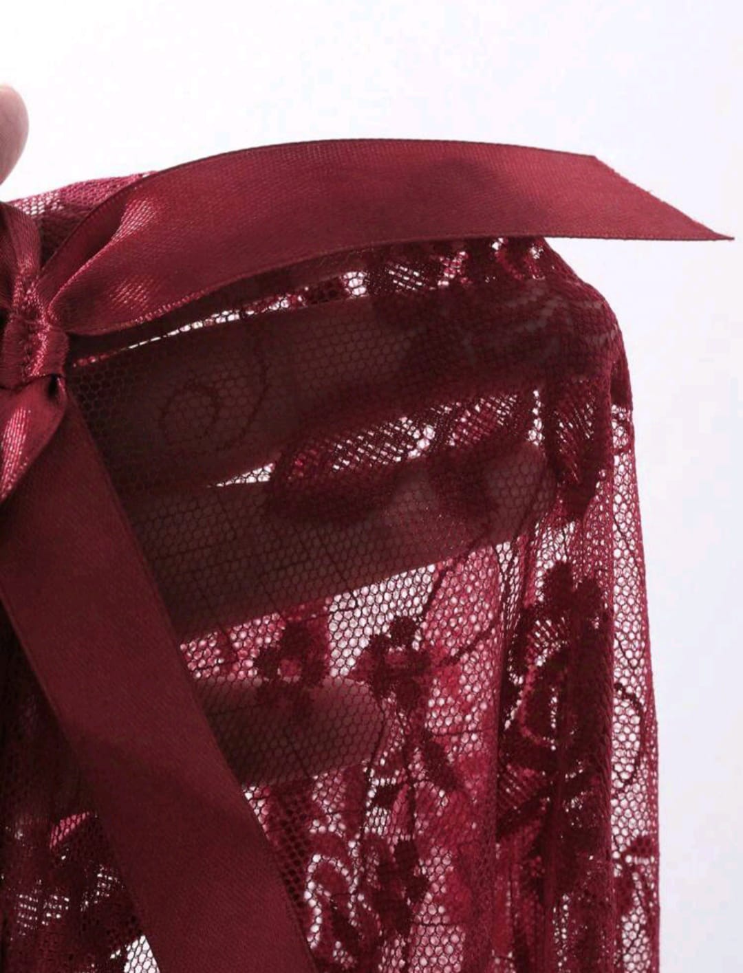 Lace Bomb Nighty - Burgundy