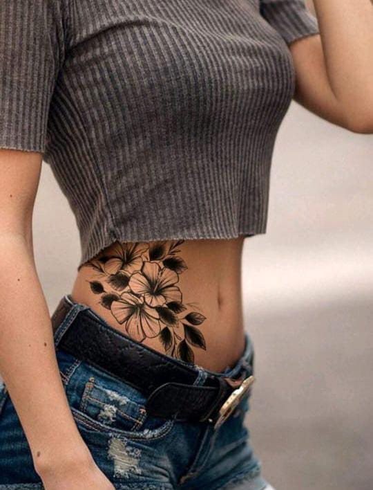 Floral Ink Tattoo Set