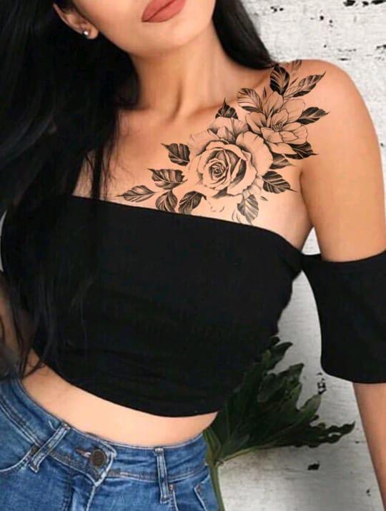 Floral Ink Tattoo Set
