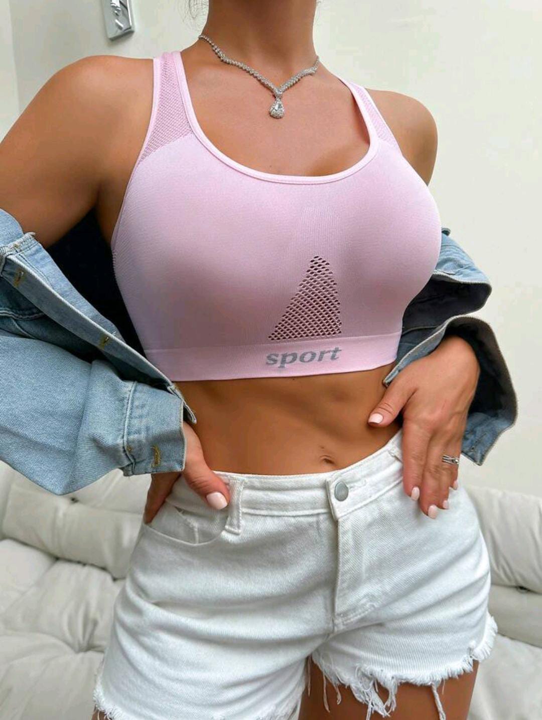Active Comfort Sports Bra (Pink)