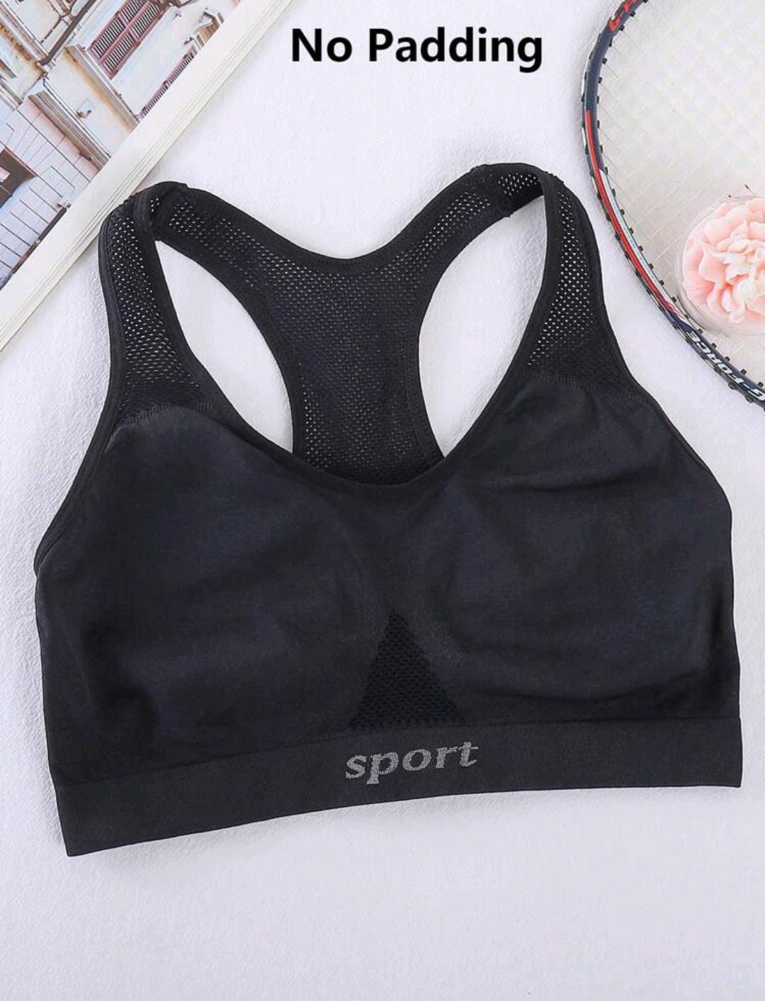 Active Comfort Sports Bra (Black)