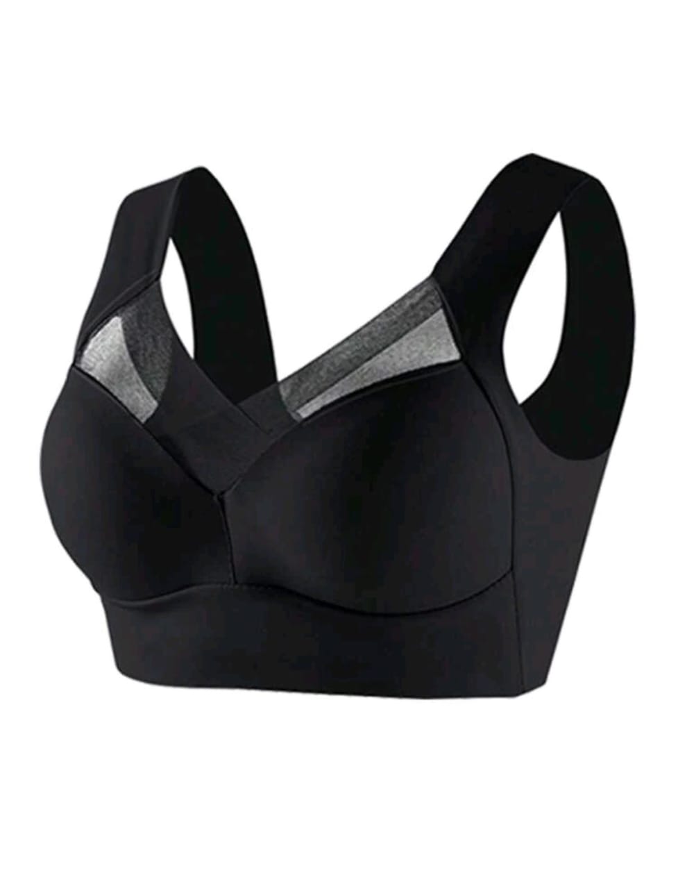 Easy Stretch Sports Bra (Black)