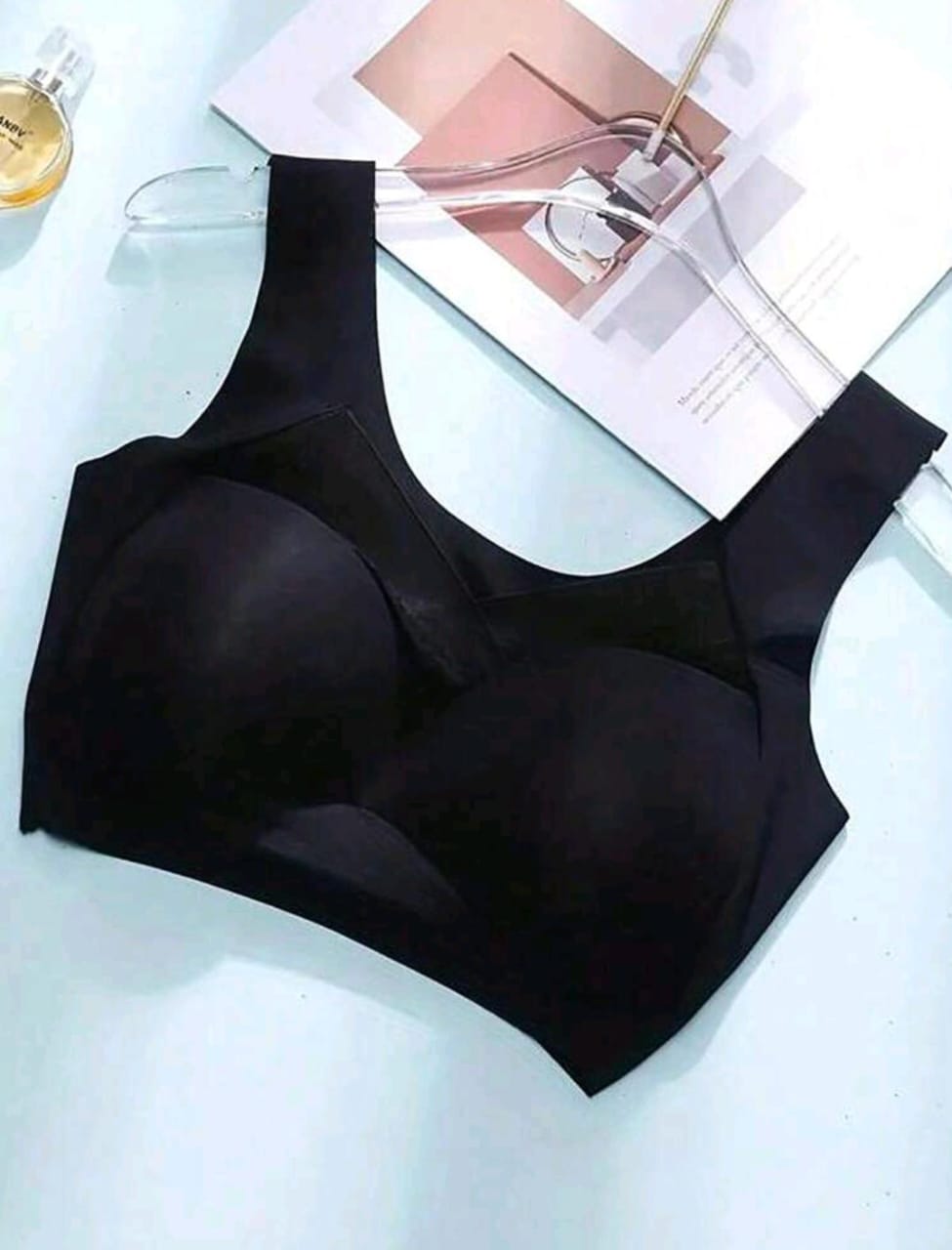 Easy Stretch Sports Bra (Black)