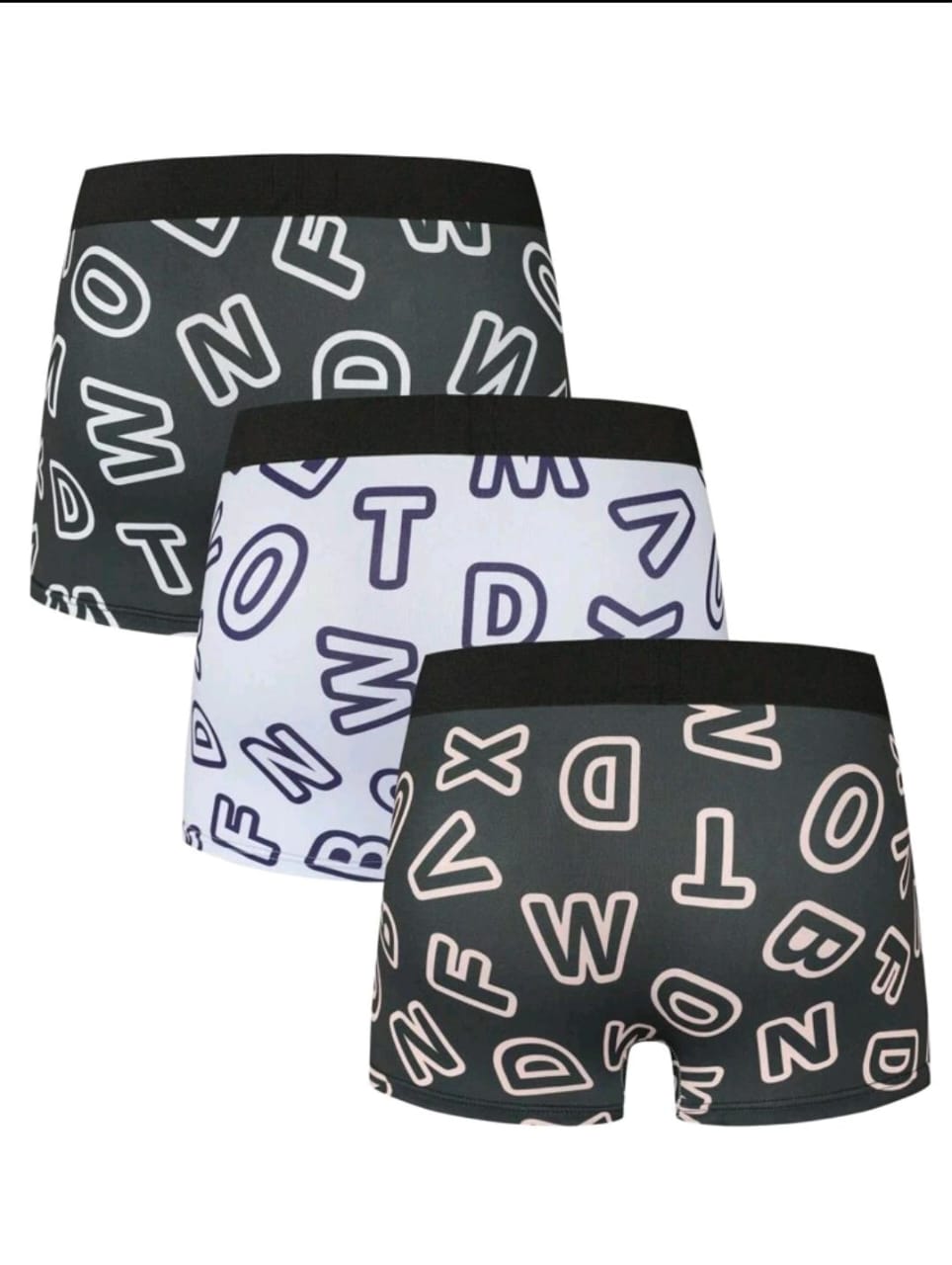 Alphabet Vibes Boxer Briefs - Pack of 3