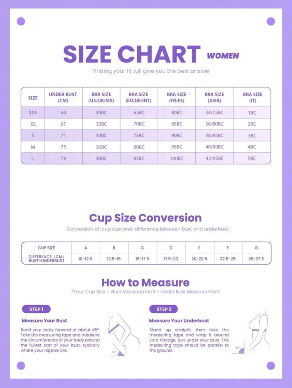 Breathable Underwire Bra (Black)