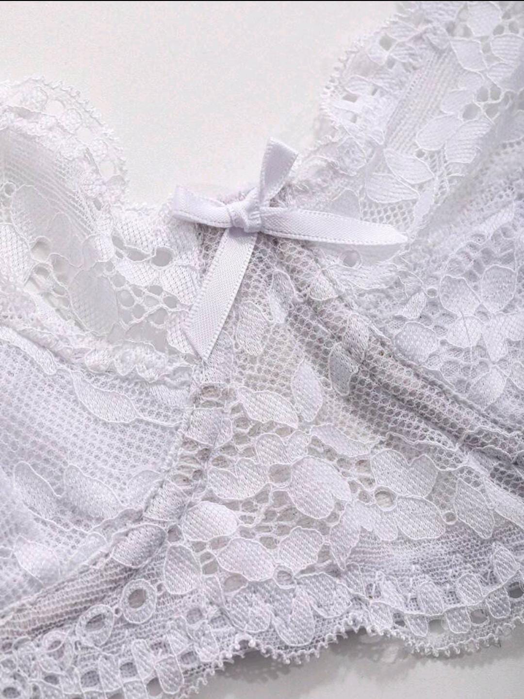 Daisy Elegance Underwire Bra (White)