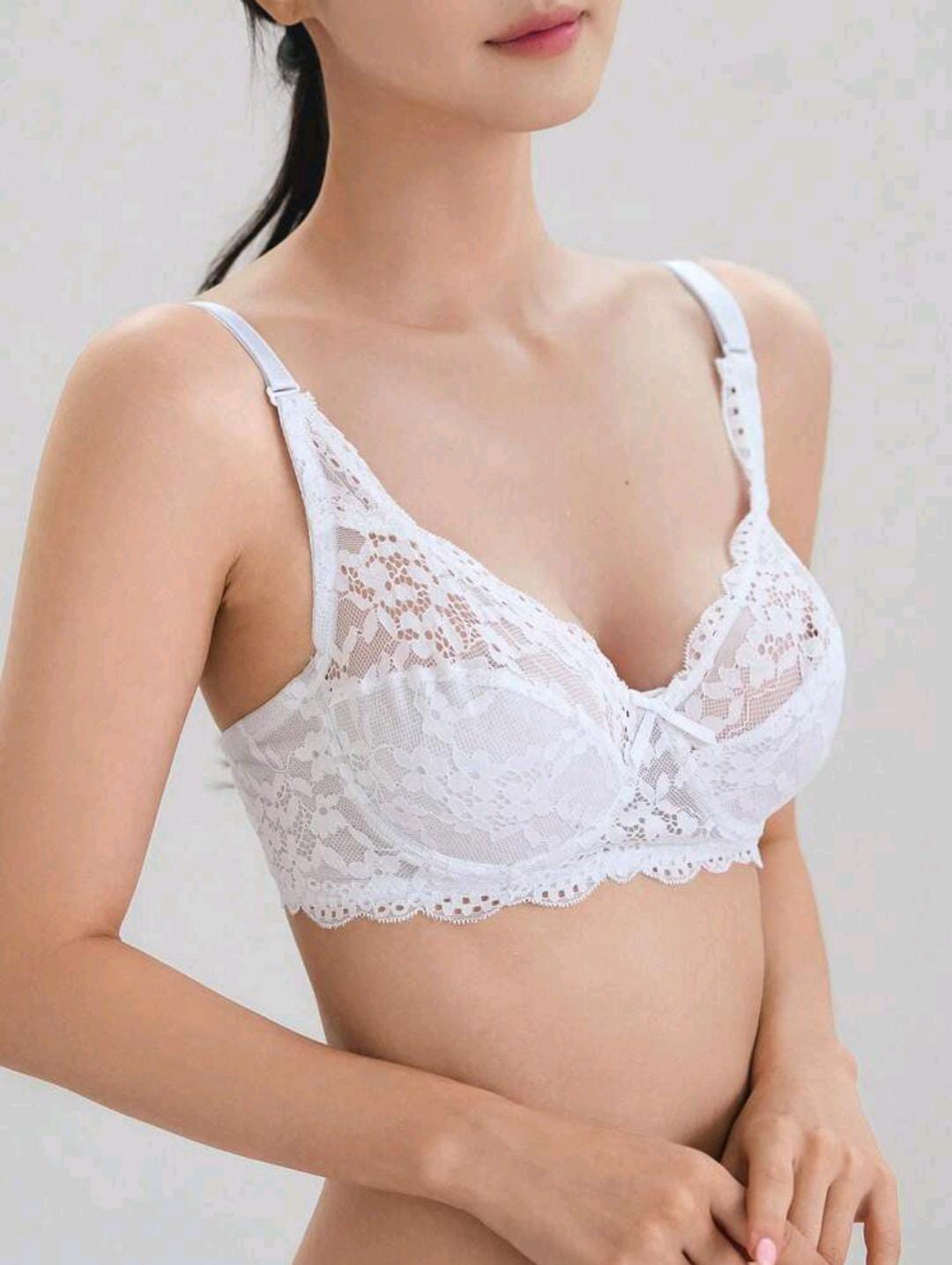 Daisy Elegance Underwire Bra (White)