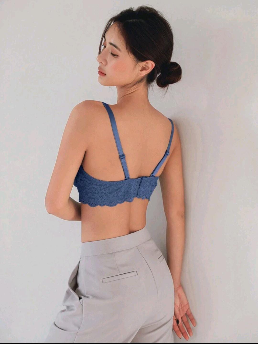 Daisy Elegance Underwire Bra (Blue)