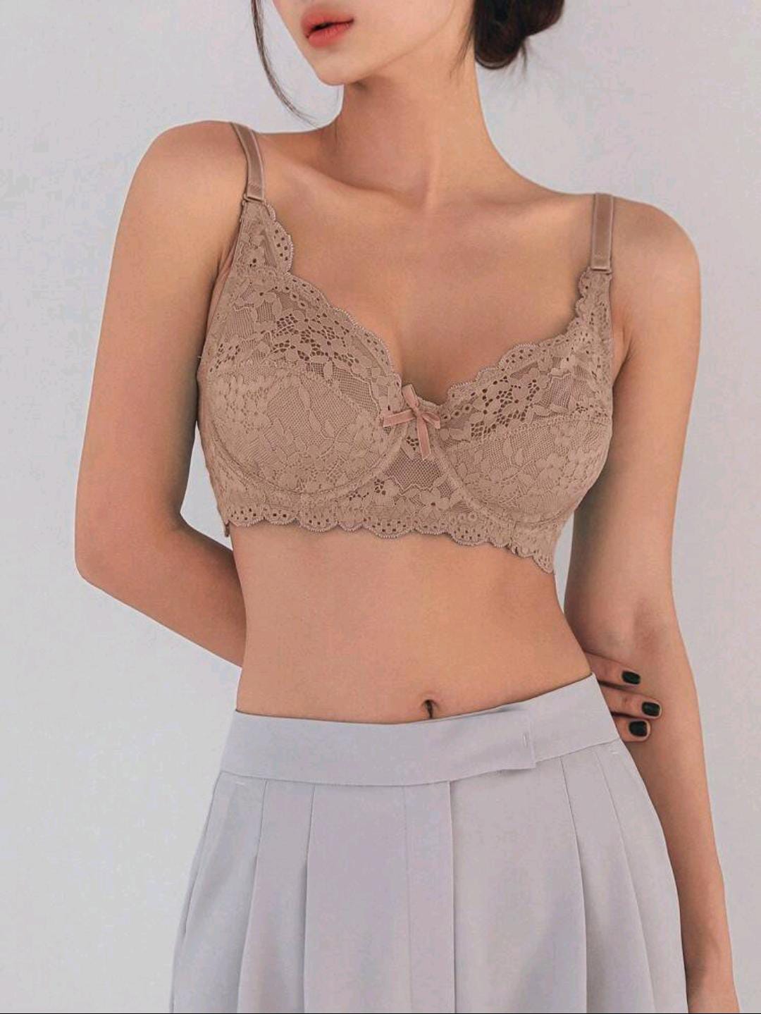 Daisy Elegance Underwire Bra (Khaki)