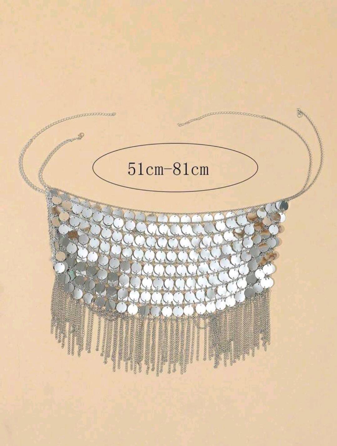 Disco Fever Chain Top (Silver)