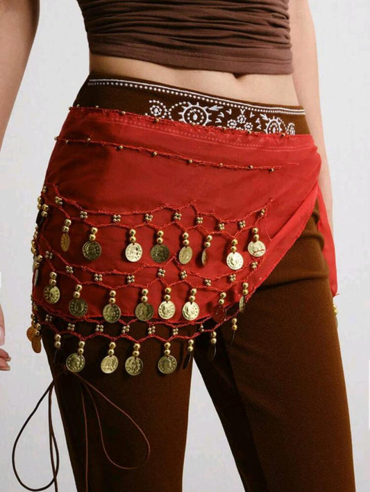 Shimmy Secrets – Tassel Skirt (Red)