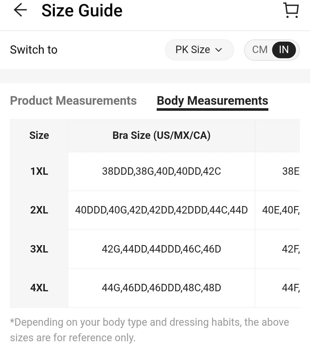 Master Shot - Plus Size