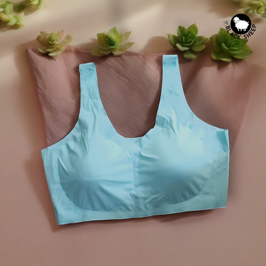 🏃‍♀️ FitFlex Sports Bra - Ocean Blue 🌊