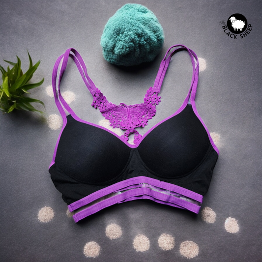 🌟 Radiant Rhythm Sports Bra - Purple Pulse Edition 🌟