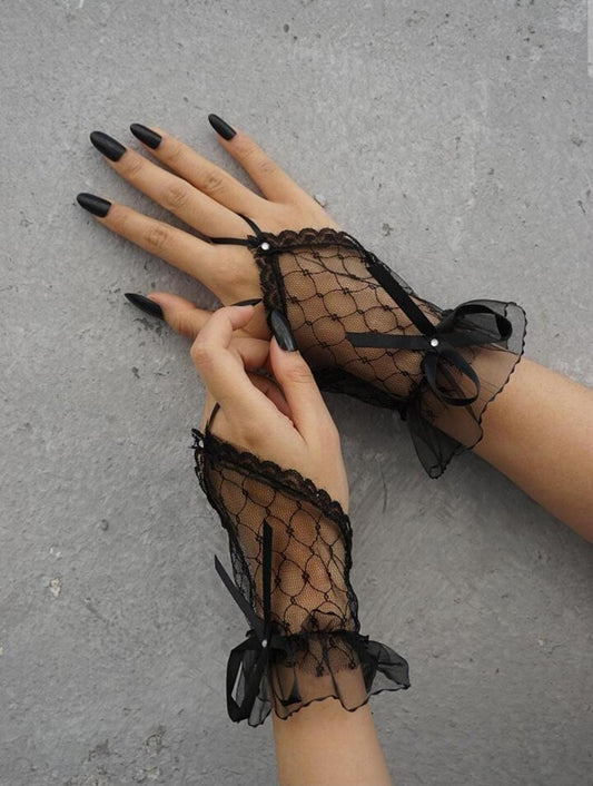 Gothic Grace Fingerless Gloves