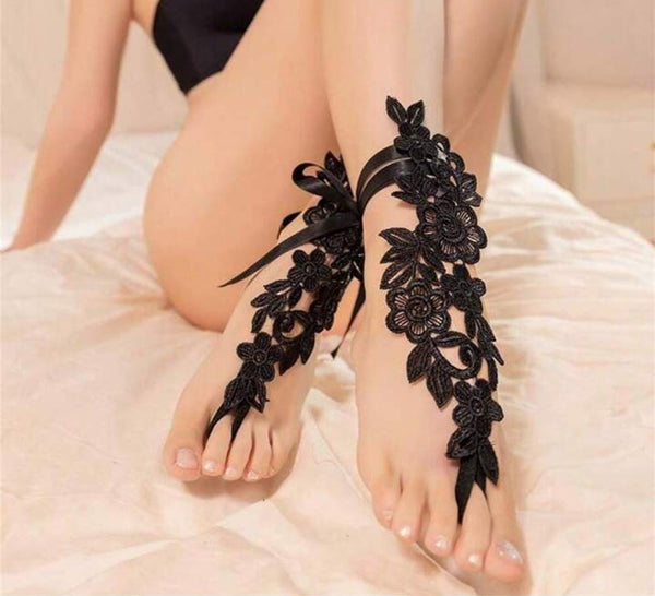 Naughty Lace Anklets – The Black Sheep