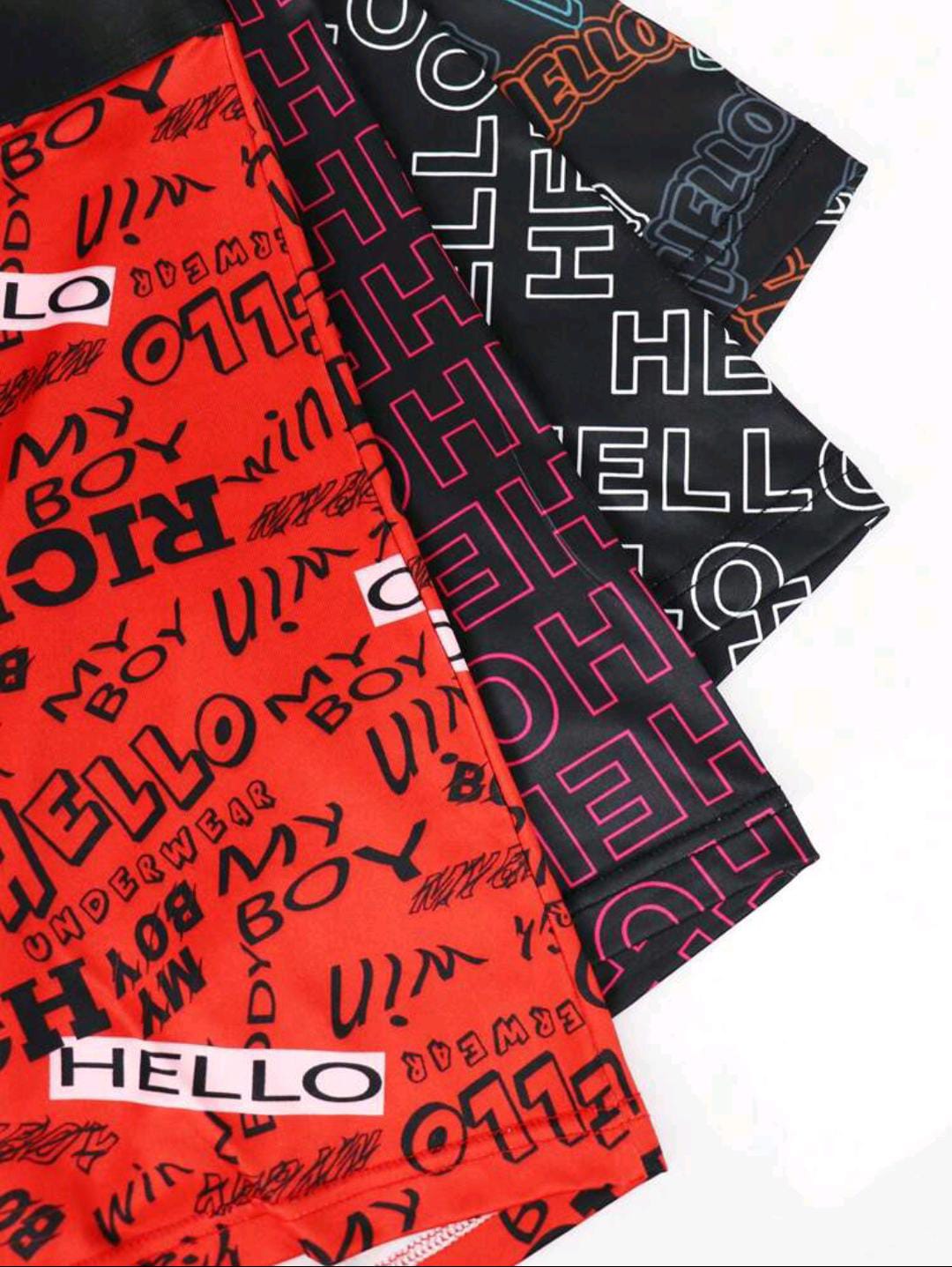 Hello Vibes Boxer Pack - Pack of 4