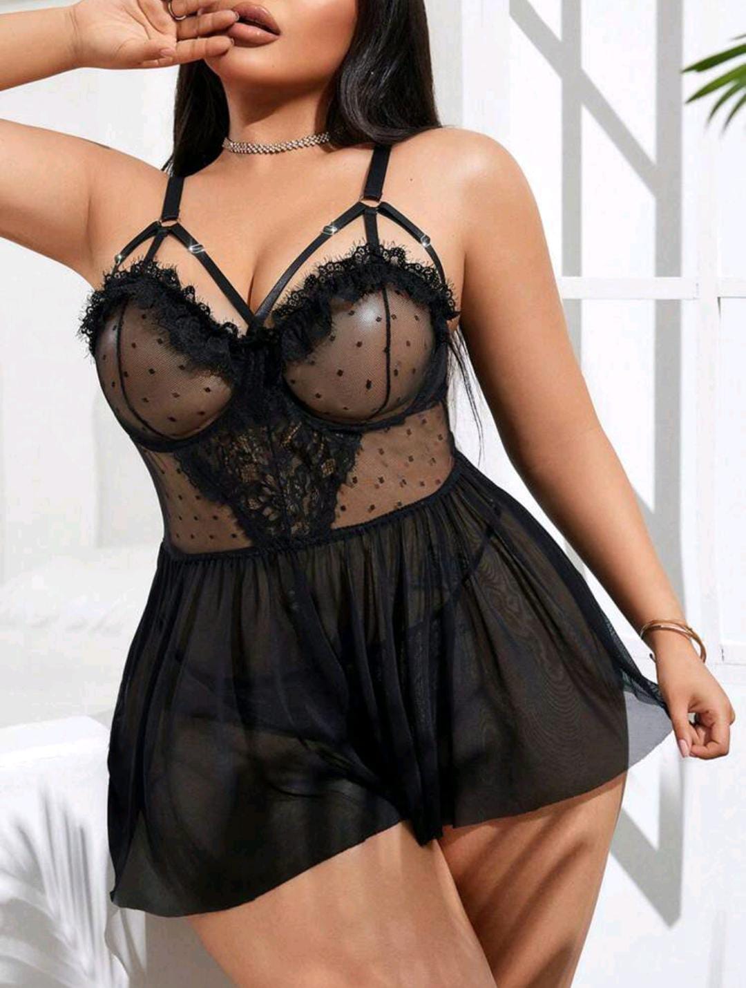 2 Piece Charm in a Nighty - Plus Size Nighty