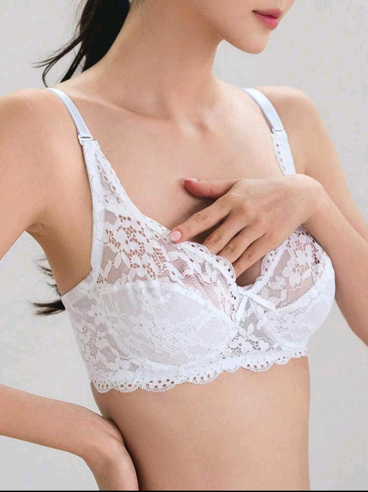 Daisy Elegance Underwire Bra (White)