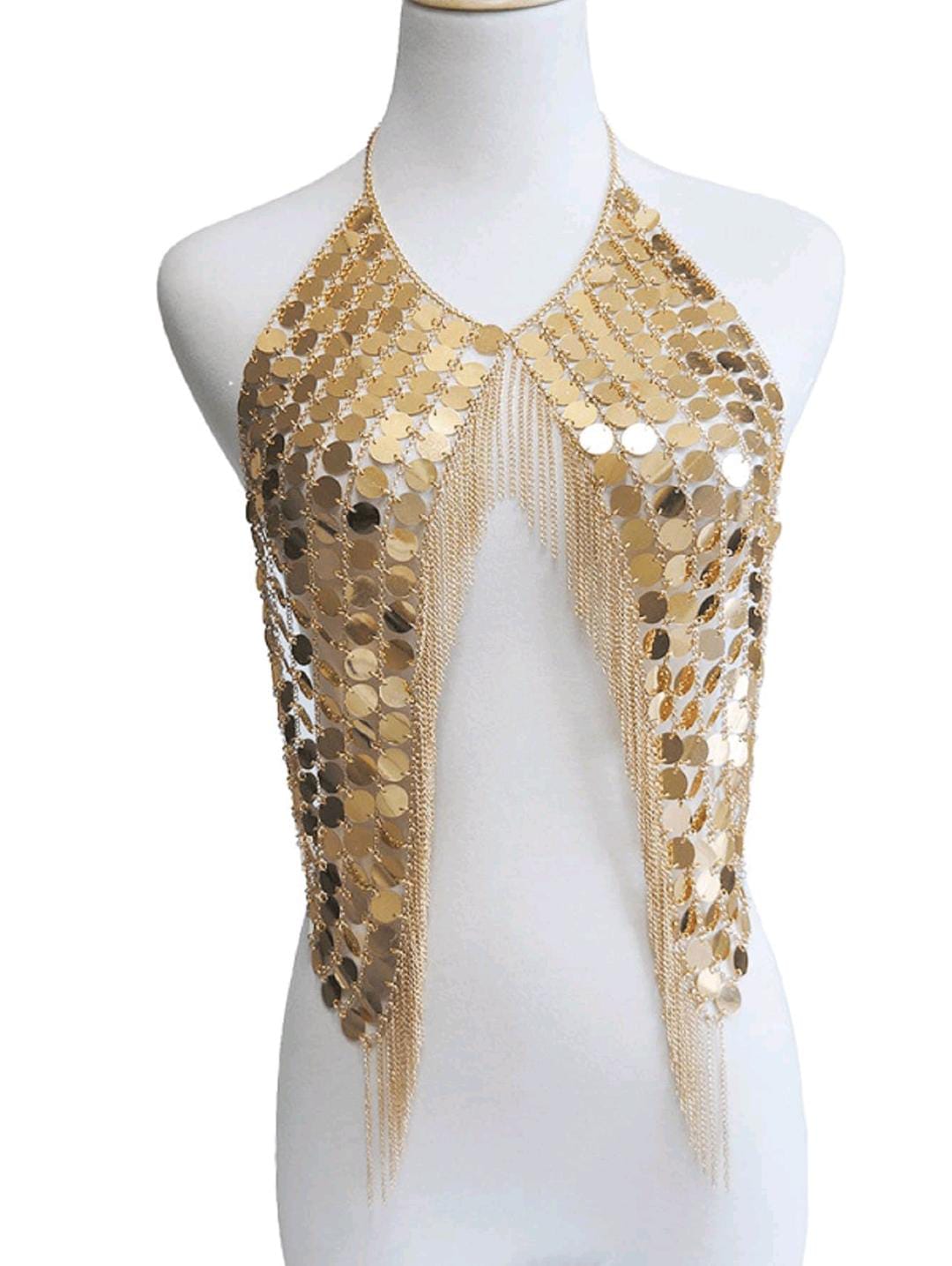 Disco Fever Chain Top (Gold)