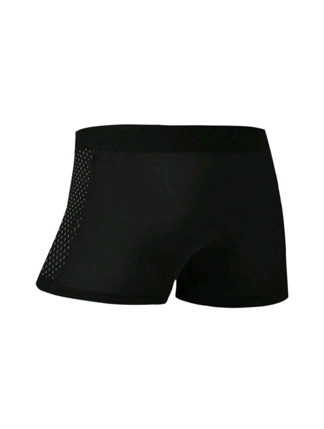 Ice Silk Mesh Boxer Set - Pack of 4 (Black)