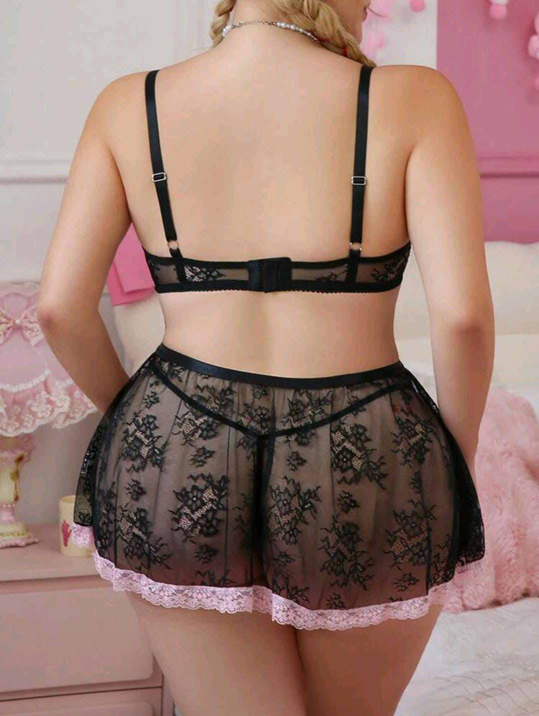 2 Piece Doll House Delight - Plus Size Nighty