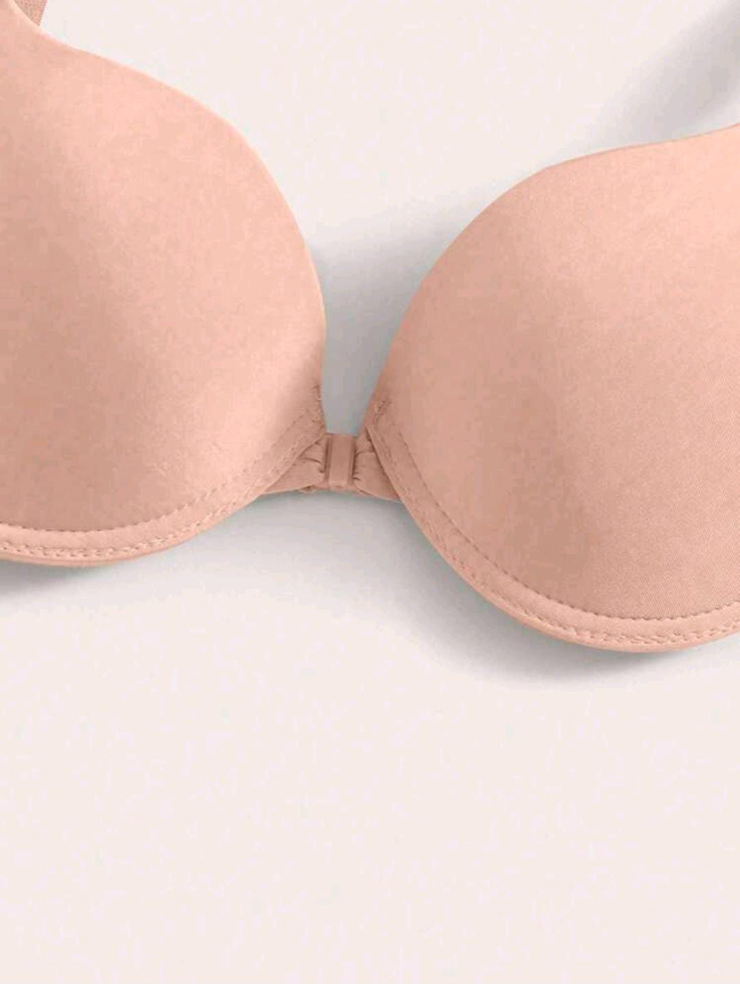 Sleek Embrace - Front Closure Push-Up Bra (Apricot)